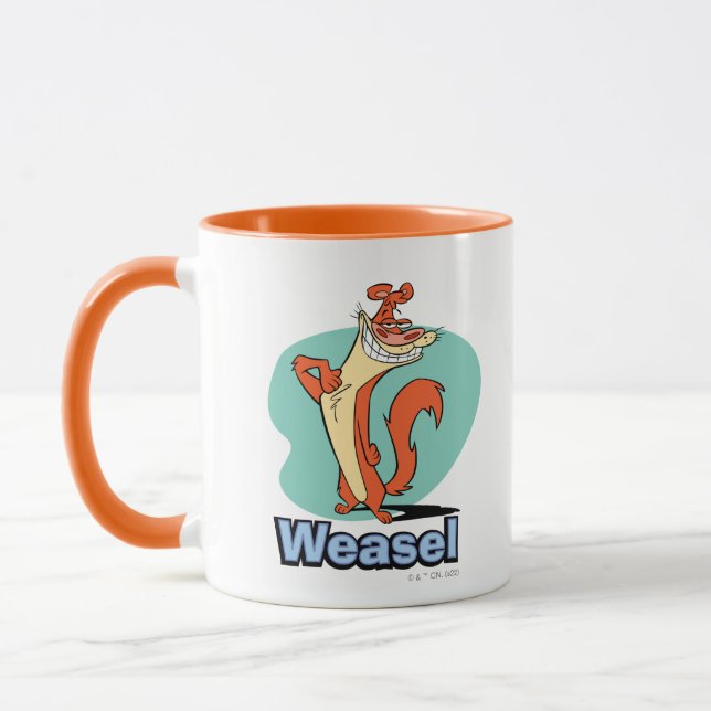 Mug Graphique de caractères de fidélité de Weasel (Gauche)