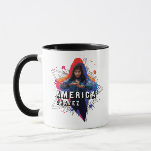 Mug Graphique de caractères étoilés America Chavez