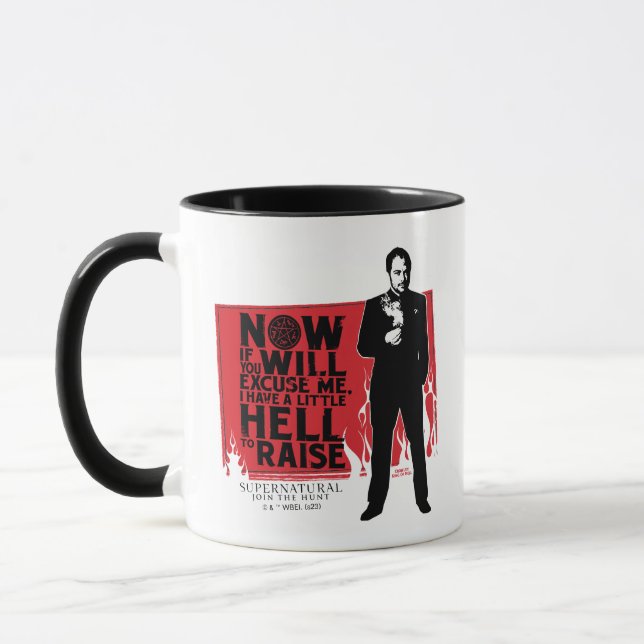 Mug Graphique de citation de Crowley surnaturelle (Gauche)