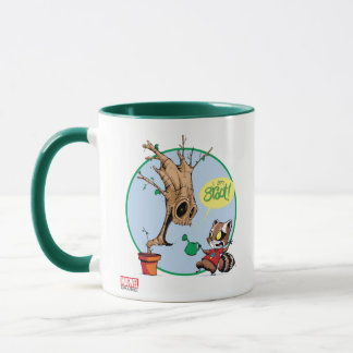Mug Graphique de dessin de la grotte d'arrosage des fu