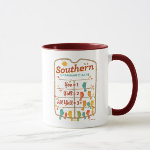 Mug Graphique de grammaire du sud