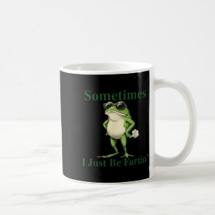 Mug Graphique de grenouille drôle et cool Parfois je f