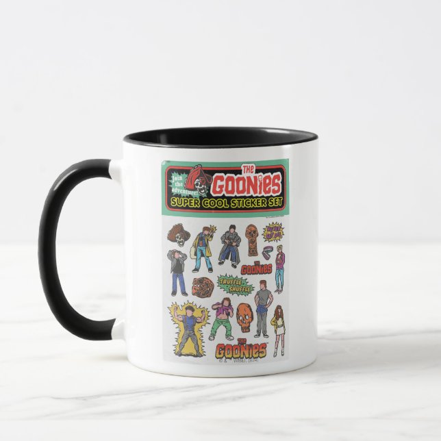 Mug Graphique de la feuille d'autocollants rétro Gooni (Gauche)