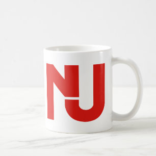Mug Graphique de NJ (rouge)