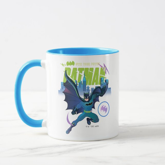 Mug Graphique de ville de Batman "Posséder votre puiss (Gauche)