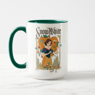 Mug Graphique décoratif Vintage blanc neige