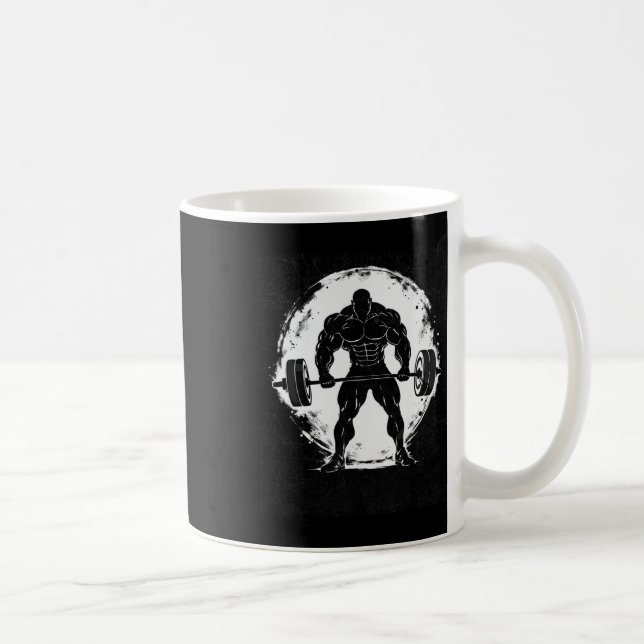 Mug Graphique d'entraînement de poids de la vieille éc (Droite)