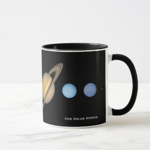 Mug Graphique des tailles de la planète du système sol