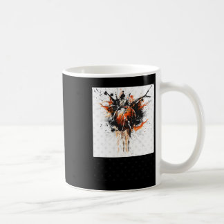 Mug Graphique d'explosion de peinture de basket-ball