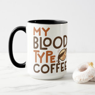 Mug Graphique du groupe sanguin café pour le cadeau d'