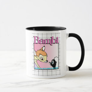 Mug Graphique en grille rétro bambou et floral