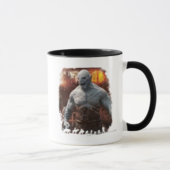 Mug Graphique en silhouette Azog & Orcs (Droite)