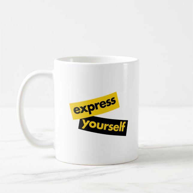 Mug Graphique moderne, dynamique, audacieux de l'Expre (Gauche)