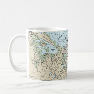 Mug Graphique nautique de Portsmouth à Cape Ann 13278