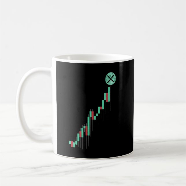 Mug Graphique stock Vers La Pièce De Crypto XRP Ripple (Gauche)