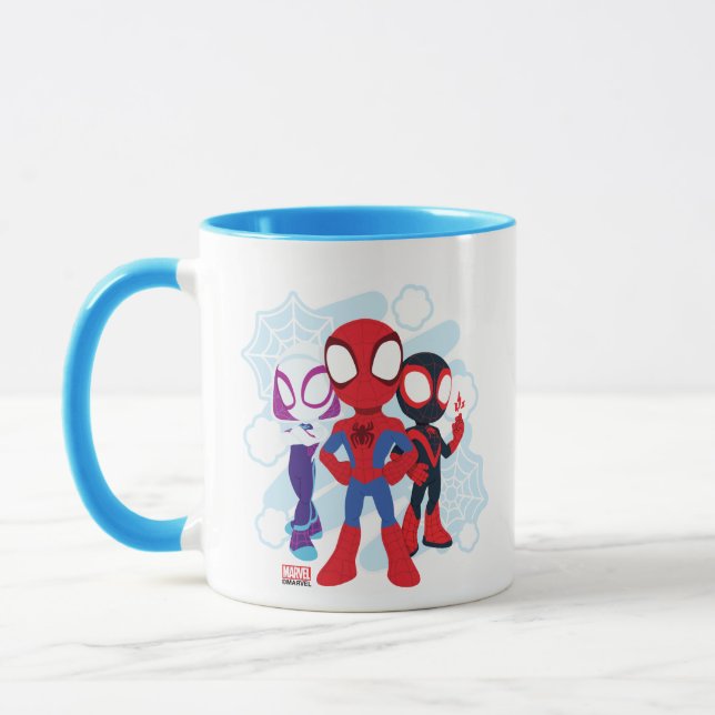Mug Graphique Web de l'équipe Spidey (Gauche)