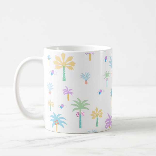 Mug Graphiques Rétro Palmiers  (Gauche)