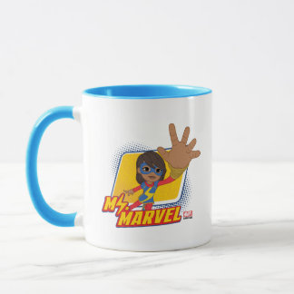Mug Graphisme de caractère rectangulaire de Mme Marvel