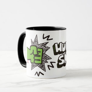 Mug Graphisme de gribouillis de poing de Hulk