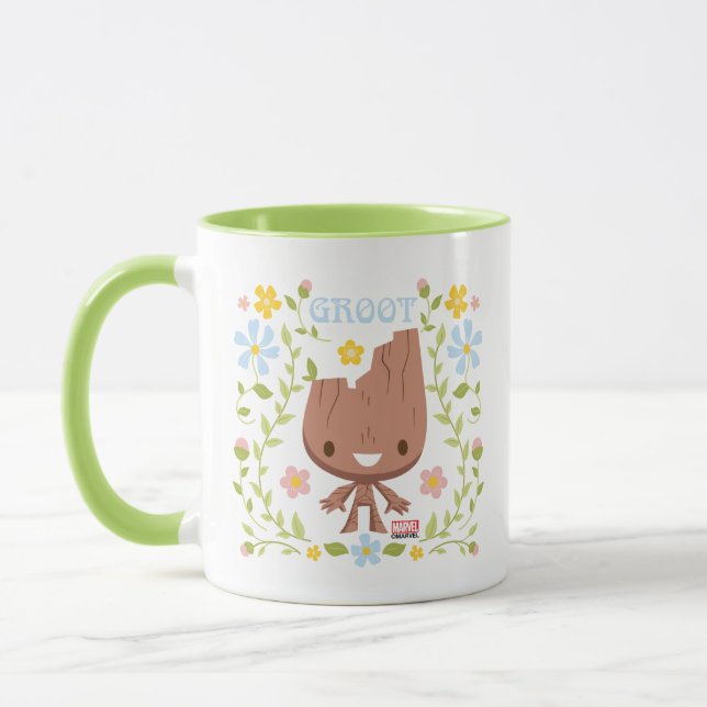Mug Graphisme de la graine florale (Gauche)