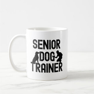 Mug Graphisme de silhouette de dresseur de chiens seni