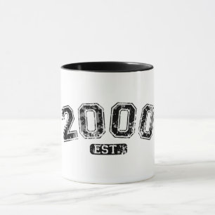 Mug Graphisme Rétro Vintage 2000 Grunge Établie