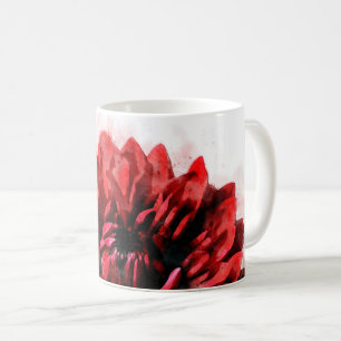 Mug Gras Dahlia Aquarelle Crimson