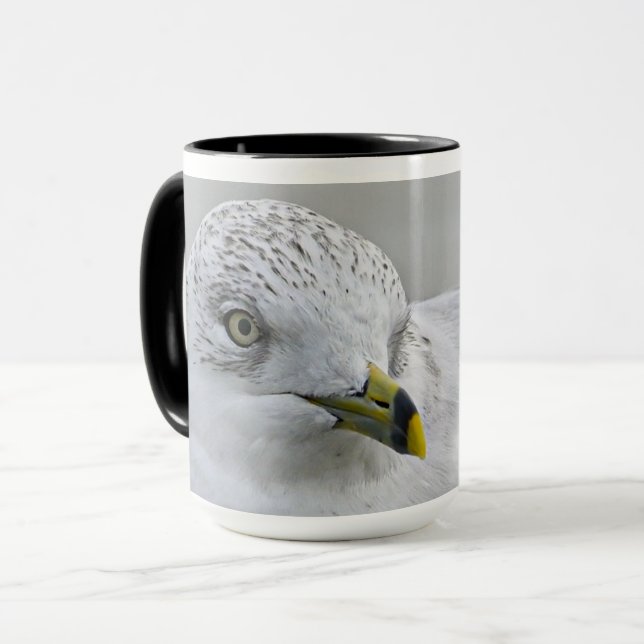 Mug Gras Iconic Billed Gull Georgia Photographie (Devant gauche)