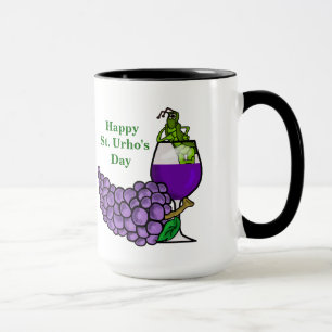Mug Grasshopper de Saint-Urho dans la bouillie de verr