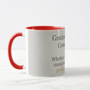 Mug Gratitude demeure : Affirmation Zen Inspirante