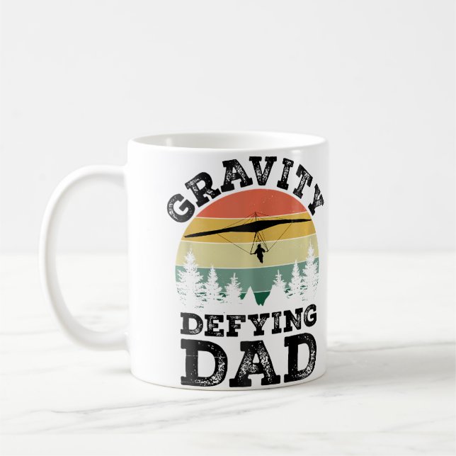 Mug Gravity Defying Dad Hang Gliding Hang Glider Pilot (Gauche)