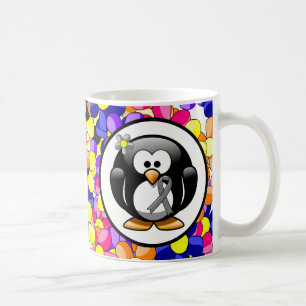 Mug Gray Sensibilisation Ruban Penguin