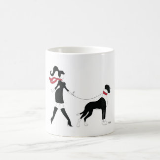 Mug Great dane et fille