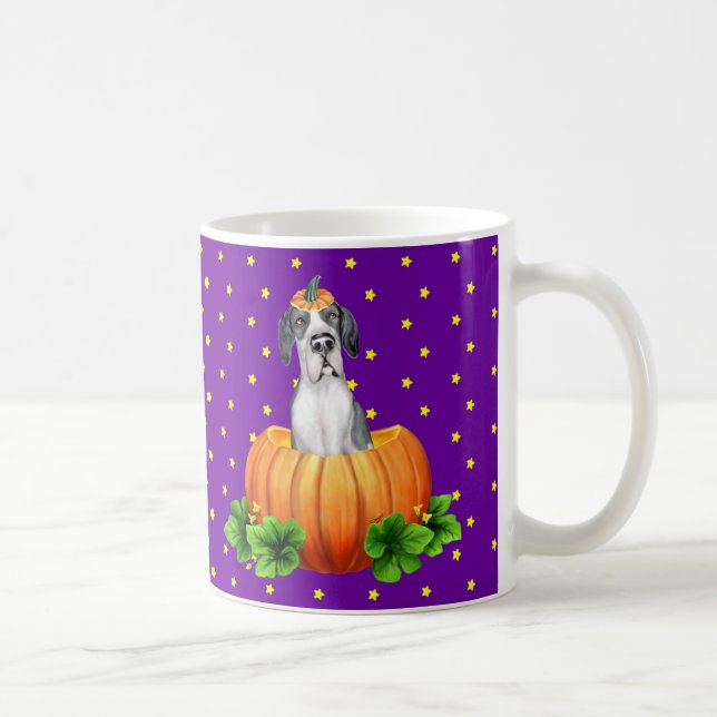 Mug Great Dane Halloween Fawn/Mantle UC Stars personna (Droite)