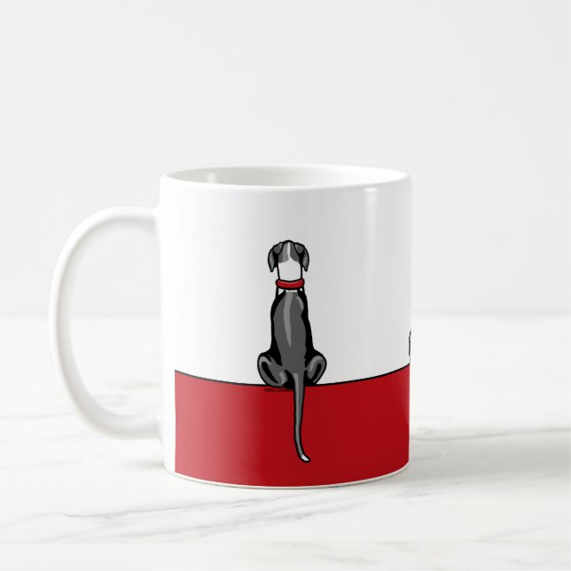 Mug Great Dane Sit Mantle UC (Gauche)