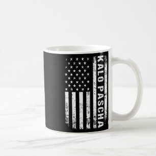 Mug Grec Pâques Kalo Pascha Retro Us Drapeau Amérique 