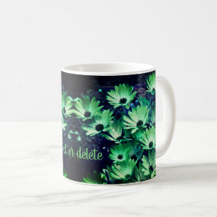 Mug Green African Daisies Flower Art Personnalisé