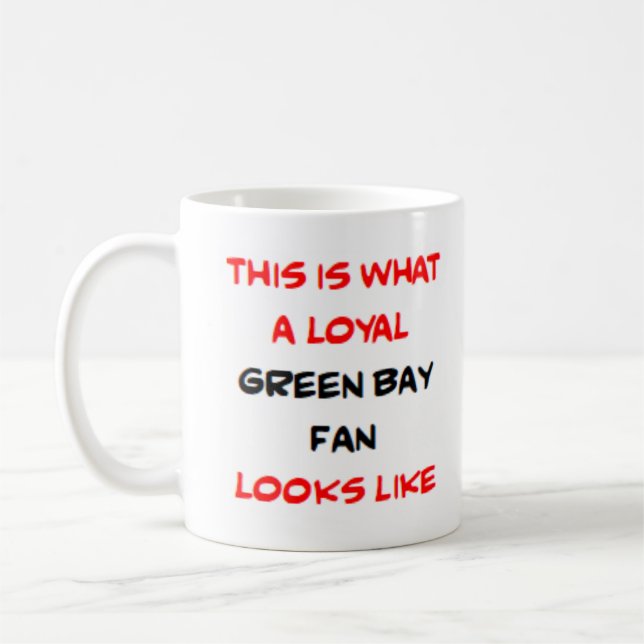 Mug green bay fan, loyal (Gauche)
