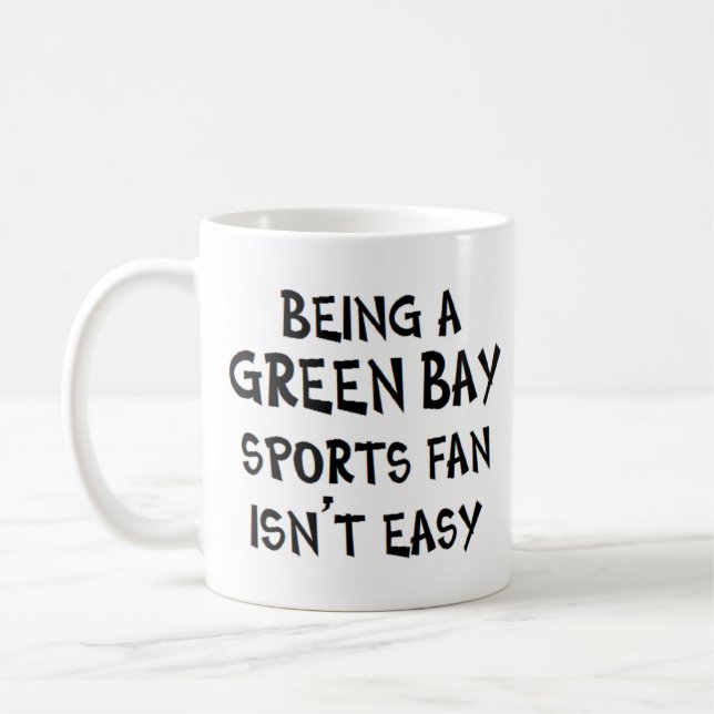 Mug green bay sports fan, being (Gauche)