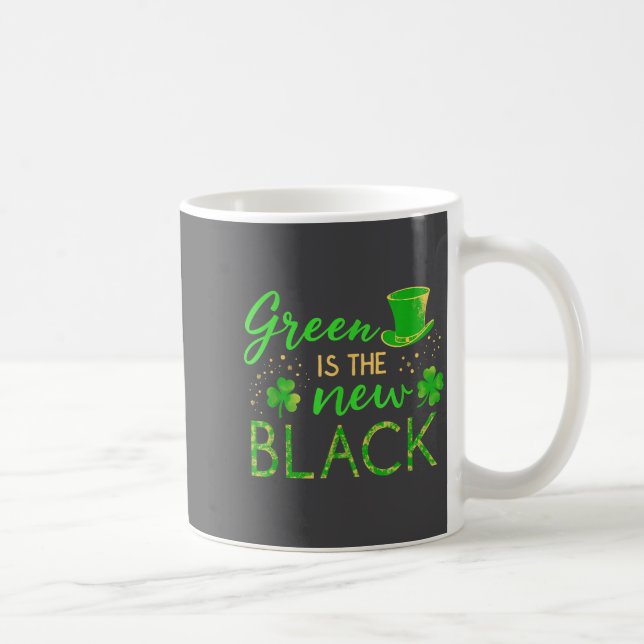 Mug Green Is The New Black - St. Patrick’s Day Shamroc (Droite)