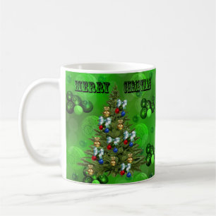 Mug Green Lawn Bowles Design de Noël,