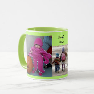 Mug Green Personnaliser 3 MODÈLES PHOTO Café cadeau