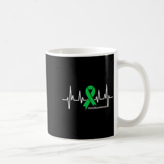 Mug Green Ribbon Heartbeat Kidney Disease Awareness Me