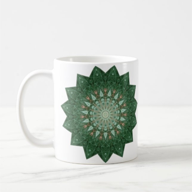 Mug Green Star Mandala (Gauche)