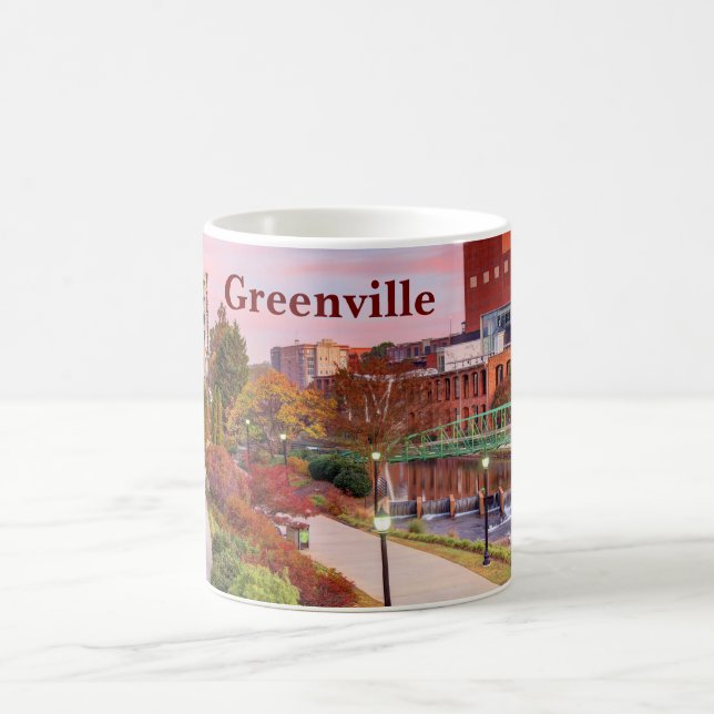 Mug Greenville, Caroline du Sud, Fall Sunset, Centre-v (Centre)