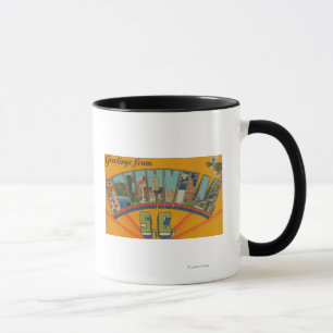 Mug Greenville, Caroline du Sud - Scènes à grandes let