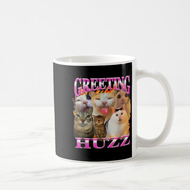Mug Greetings Huzz Funny Cat Meme Bootleg Graphic Men  (Droite)