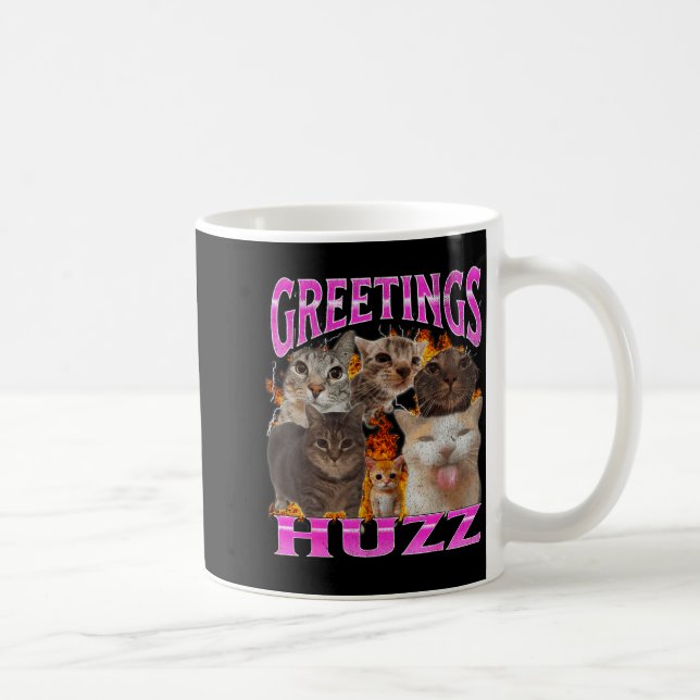 Mug Greetings Huzz Funny Cat Meme Bootleg Graphic Men  (Droite)