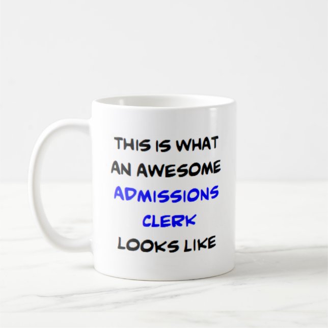 Mug greffier des admissions, génial (Gauche)