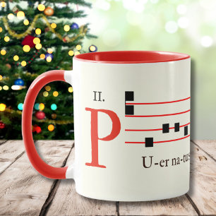 Mug Grégorien Chant Messe latine Noël Médiéval